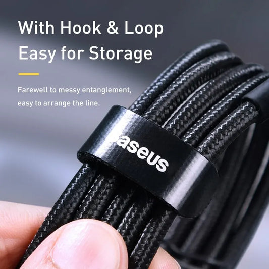 Baseus USB Type C To USB C Cable For iPhone 16 15 100W/5A PD Fast Charging Charger Cord For Macbook Xiaomi Samsung Type-C Cable