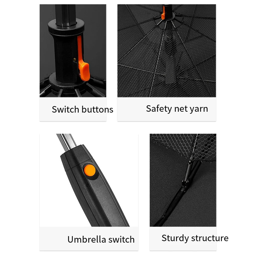 Umbrella With Fan And Mist Spray 3 in 1 Cooling Portable Summer Sunshade USB Rechargeable Fan Bumbershoot Uv Blocking Umbrella