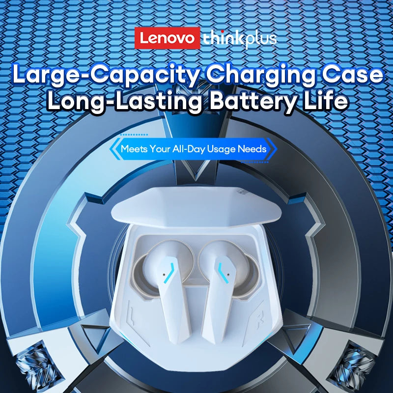 اختيار لينوفو GM2 برو سماعات أذن لاسلكية بلوتوث 5.3 للألعاب منخفضة الكمون ثنائية الوضع سماعات أذن رياضية داخل الأذن مع ميكروفون 