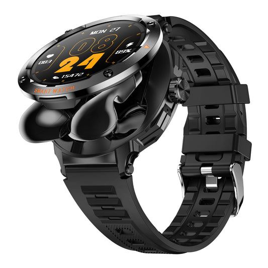 Smart Watch with Bluetooth Earbuds
