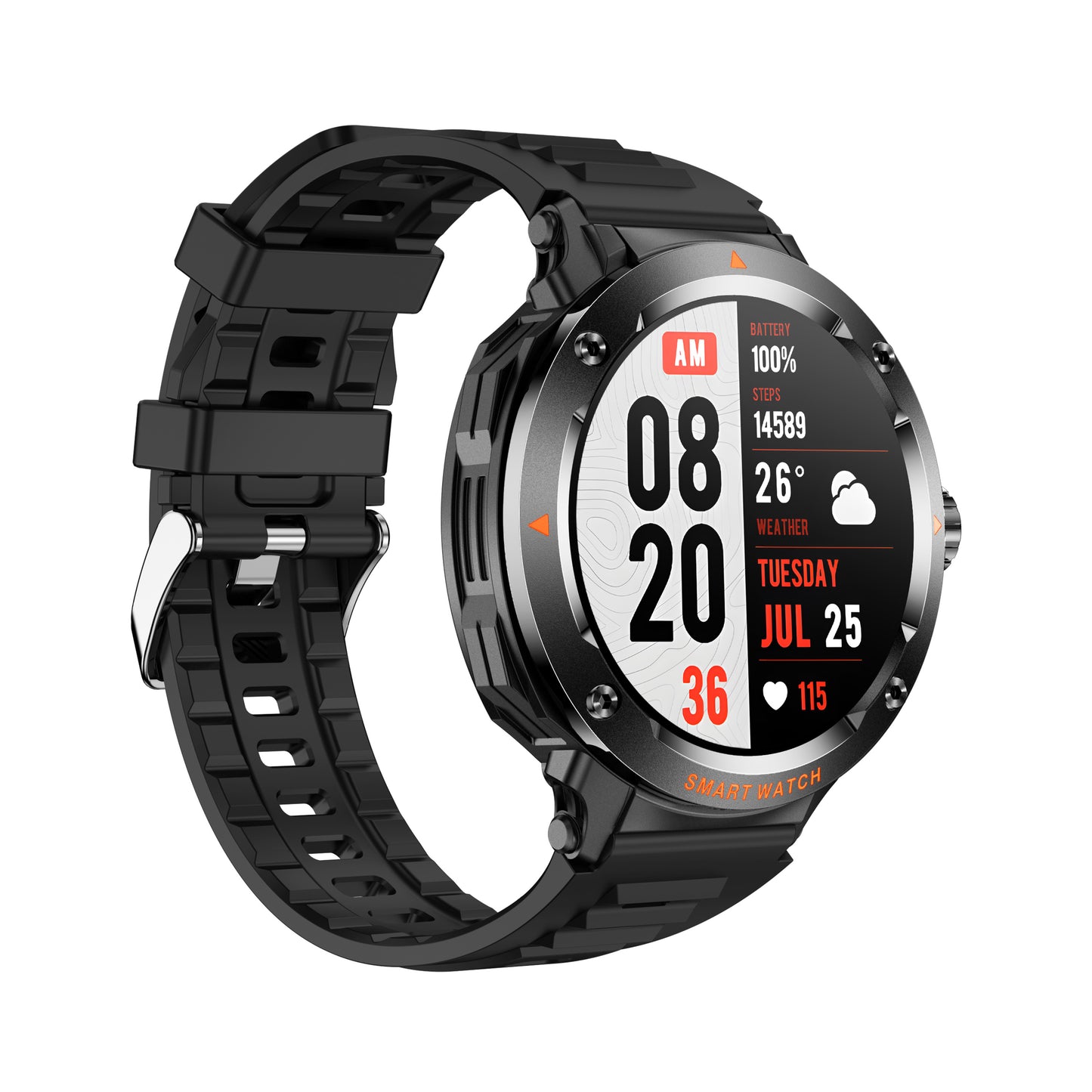 Smart Watch with Bluetooth Earbuds