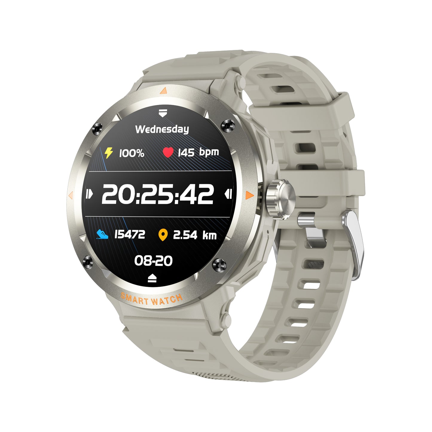 Smart Watch with Bluetooth Earbuds