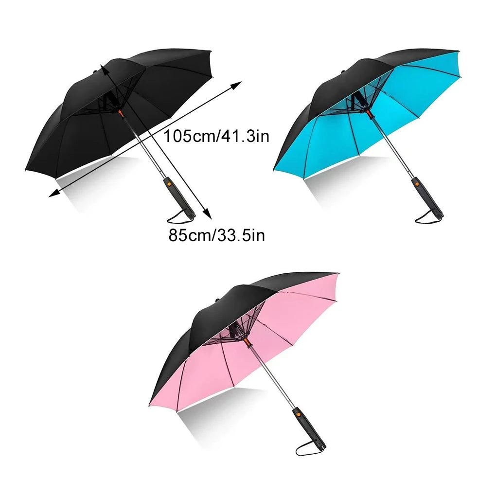 Umbrella With Fan And Mist Spray 3 in 1 Cooling Portable Summer Sunshade USB Rechargeable Fan Bumbershoot Uv Blocking Umbrella